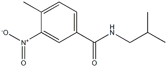 4-methyl-N-(2-methylpropyl)-3-nitrobenzamide Struktur