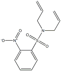 2-nitro-N,N-bis(prop-2-enyl)benzenesulfonamide Struktur