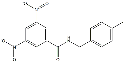 N-[(4-methylphenyl)methyl]-3,5-dinitrobenzamide Struktur