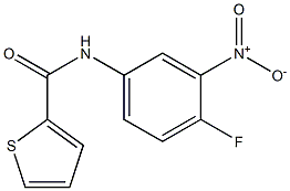 N-(4-fluoro-3-nitrophenyl)thiophene-2-carboxamide Struktur