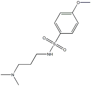 N-[3-(dimethylamino)propyl]-4-methoxybenzenesulfonamide Struktur