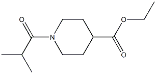 ethyl 1-(2-methylpropanoyl)piperidine-4-carboxylate Struktur