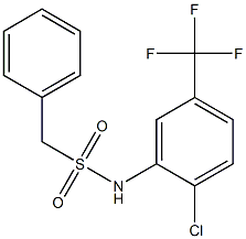 N-[2-chloro-5-(trifluoromethyl)phenyl]-1-phenylmethanesulfonamide Struktur