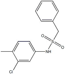 N-(3-chloro-4-methylphenyl)-1-phenylmethanesulfonamide Struktur