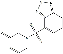 N,N-bis(prop-2-enyl)-2,1,3-benzothiadiazole-4-sulfonamide Struktur