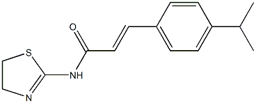 (E)-N-(4,5-dihydro-1,3-thiazol-2-yl)-3-(4-propan-2-ylphenyl)prop-2-enamide Struktur