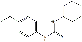 1-(4-butan-2-ylphenyl)-3-cyclohexylurea Struktur