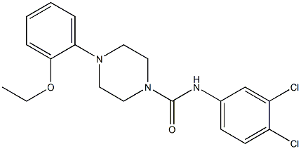 N-(3,4-dichlorophenyl)-4-(2-ethoxyphenyl)piperazine-1-carboxamide Struktur