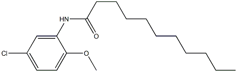 N-(5-chloro-2-methoxyphenyl)undecanamide Struktur