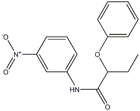 N-(3-nitrophenyl)-2-phenoxybutanamide Struktur