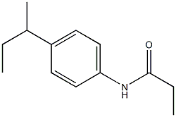 N-(4-butan-2-ylphenyl)propanamide Struktur