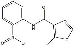 2-methyl-N-(2-nitrophenyl)furan-3-carboxamide Struktur