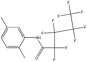 N-(2,5-dimethylphenyl)-2,2,3,3,4,4,5,5,5-nonafluoropentanamide Struktur