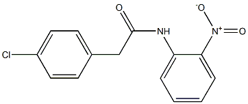 2-(4-chlorophenyl)-N-(2-nitrophenyl)acetamide Struktur