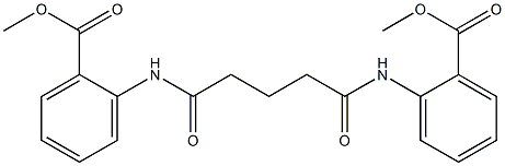 methyl 2-[[5-(2-methoxycarbonylanilino)-5-oxopentanoyl]amino]benzoate Struktur