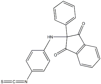 2-(4-isothiocyanatoanilino)-2-phenylindene-1,3-dione Struktur