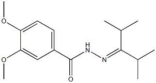 N-(2,4-dimethylpentan-3-ylideneamino)-3,4-dimethoxybenzamide Struktur