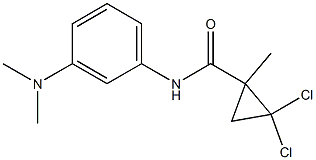 2,2-dichloro-N-[3-(dimethylamino)phenyl]-1-methylcyclopropane-1-carboxamide Struktur