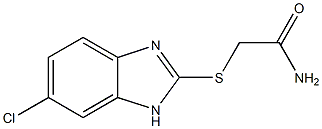 2-[(6-chloro-1H-benzimidazol-2-yl)sulfanyl]acetamide Struktur