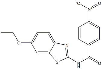 N-(6-ethoxy-1,3-benzothiazol-2-yl)-4-nitrobenzamide Struktur