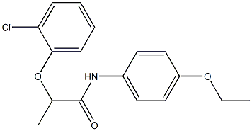 2-(2-chlorophenoxy)-N-(4-ethoxyphenyl)propanamide Struktur