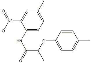 N-(4-methyl-2-nitrophenyl)-2-(4-methylphenoxy)propanamide Struktur