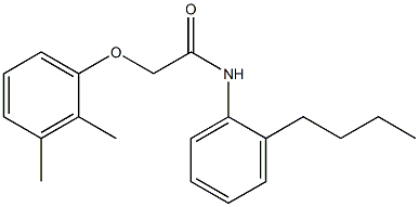 N-(2-butylphenyl)-2-(2,3-dimethylphenoxy)acetamide Struktur