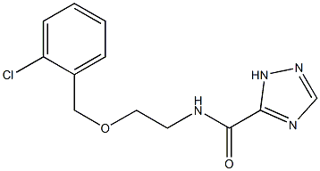 N-[2-[(2-chlorophenyl)methoxy]ethyl]-1H-1,2,4-triazole-5-carboxamide Struktur