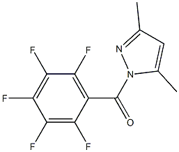 (3,5-dimethylpyrazol-1-yl)-(2,3,4,5,6-pentafluorophenyl)methanone Struktur