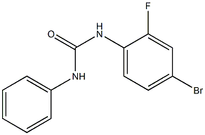 1-(4-bromo-2-fluorophenyl)-3-phenylurea Struktur