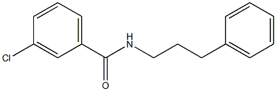 3-chloro-N-(3-phenylpropyl)benzamide Struktur