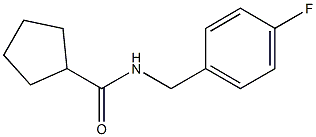 N-[(4-fluorophenyl)methyl]cyclopentanecarboxamide Struktur