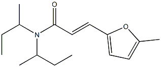 (E)-N,N-di(butan-2-yl)-3-(5-methylfuran-2-yl)prop-2-enamide Struktur