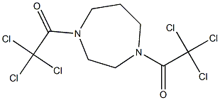 2,2,2-trichloro-1-[4-(2,2,2-trichloroacetyl)-1,4-diazepan-1-yl]ethanone Struktur