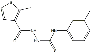 1-(3-methylphenyl)-3-[(2-methylthiophene-3-carbonyl)amino]thiourea Struktur