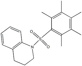 1-(2,3,4,5,6-pentamethylphenyl)sulfonyl-3,4-dihydro-2H-quinoline Struktur