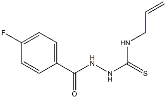 1-[(4-fluorobenzoyl)amino]-3-prop-2-enylthiourea Struktur