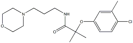 2-(4-chloro-3-methylphenoxy)-2-methyl-N-(3-morpholin-4-ylpropyl)propanamide Struktur