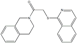 1-(3,4-dihydro-1H-isoquinolin-2-yl)-2-isoquinolin-1-ylsulfanylethanone Struktur