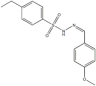 4-ethyl-N-[(Z)-(4-methoxyphenyl)methylideneamino]benzenesulfonamide Struktur