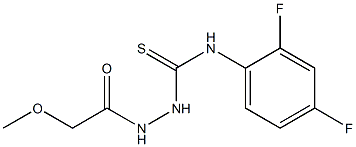 1-(2,4-difluorophenyl)-3-[(2-methoxyacetyl)amino]thiourea Struktur