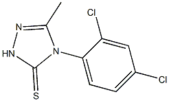 4-(2,4-dichlorophenyl)-3-methyl-1H-1,2,4-triazole-5-thione Struktur