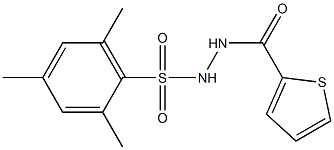 N'-(2,4,6-trimethylphenyl)sulfonylthiophene-2-carbohydrazide Struktur