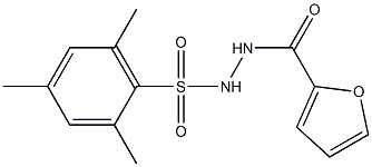 N'-(2,4,6-trimethylphenyl)sulfonylfuran-2-carbohydrazide Struktur