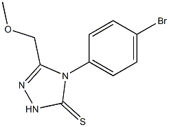 4-(4-bromophenyl)-3-(methoxymethyl)-1H-1,2,4-triazole-5-thione Struktur