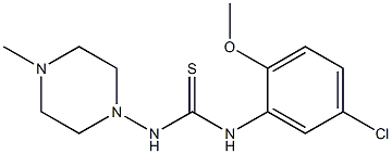 1-(5-chloro-2-methoxyphenyl)-3-(4-methylpiperazin-1-yl)thiourea Struktur