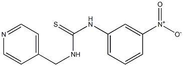 1-(3-nitrophenyl)-3-(pyridin-4-ylmethyl)thiourea Struktur