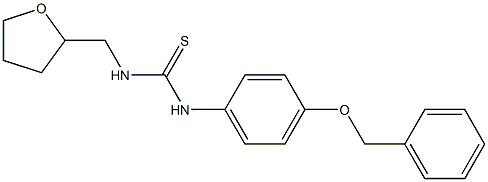 1-(oxolan-2-ylmethyl)-3-(4-phenylmethoxyphenyl)thiourea Struktur