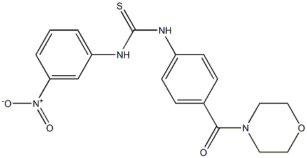 1-[4-(morpholine-4-carbonyl)phenyl]-3-(3-nitrophenyl)thiourea Struktur