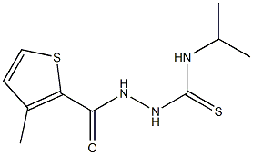 1-[(3-methylthiophene-2-carbonyl)amino]-3-propan-2-ylthiourea Struktur